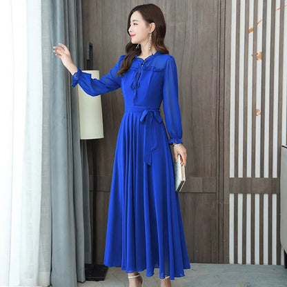 Women's Solid Color Plain Maxi Dress AX-92