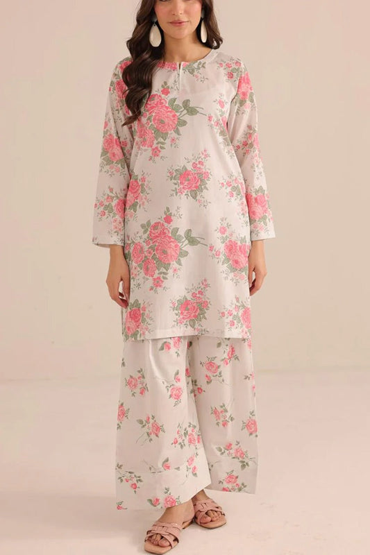 2 piece printed shirt and Farshi shalwar