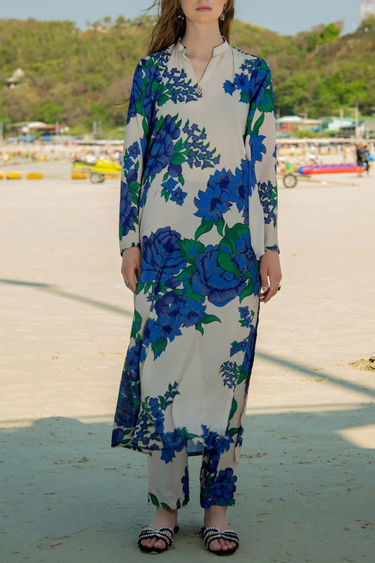 Stitched 2 piece printed shirt and trouser VK-108