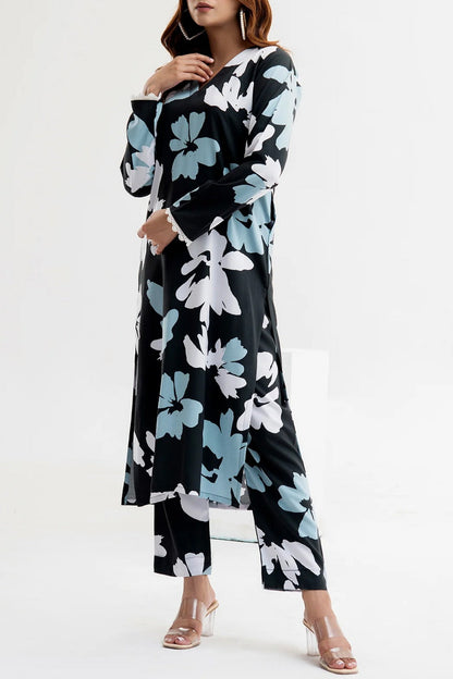 Stitched 2 piece printed shirt and trouser VK-112