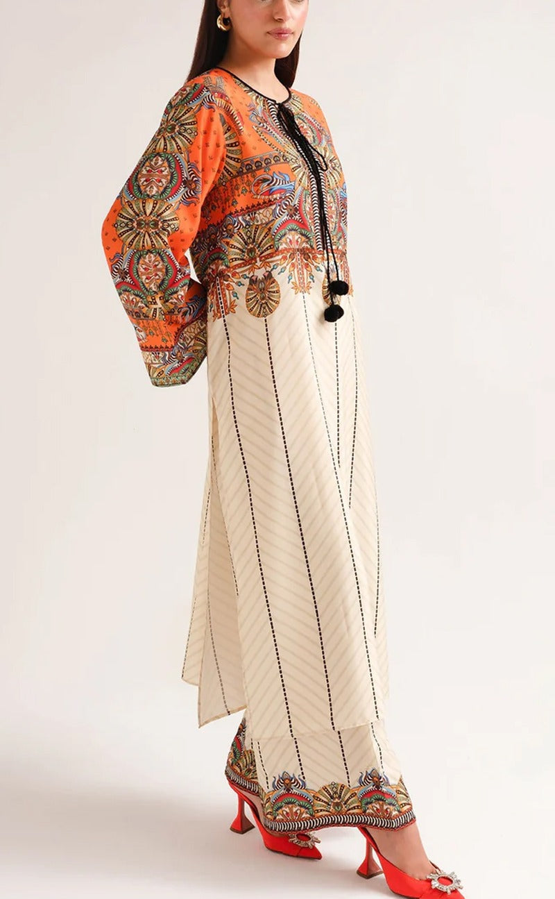 Stitched 2 piece printed shirt and trouser VK-124